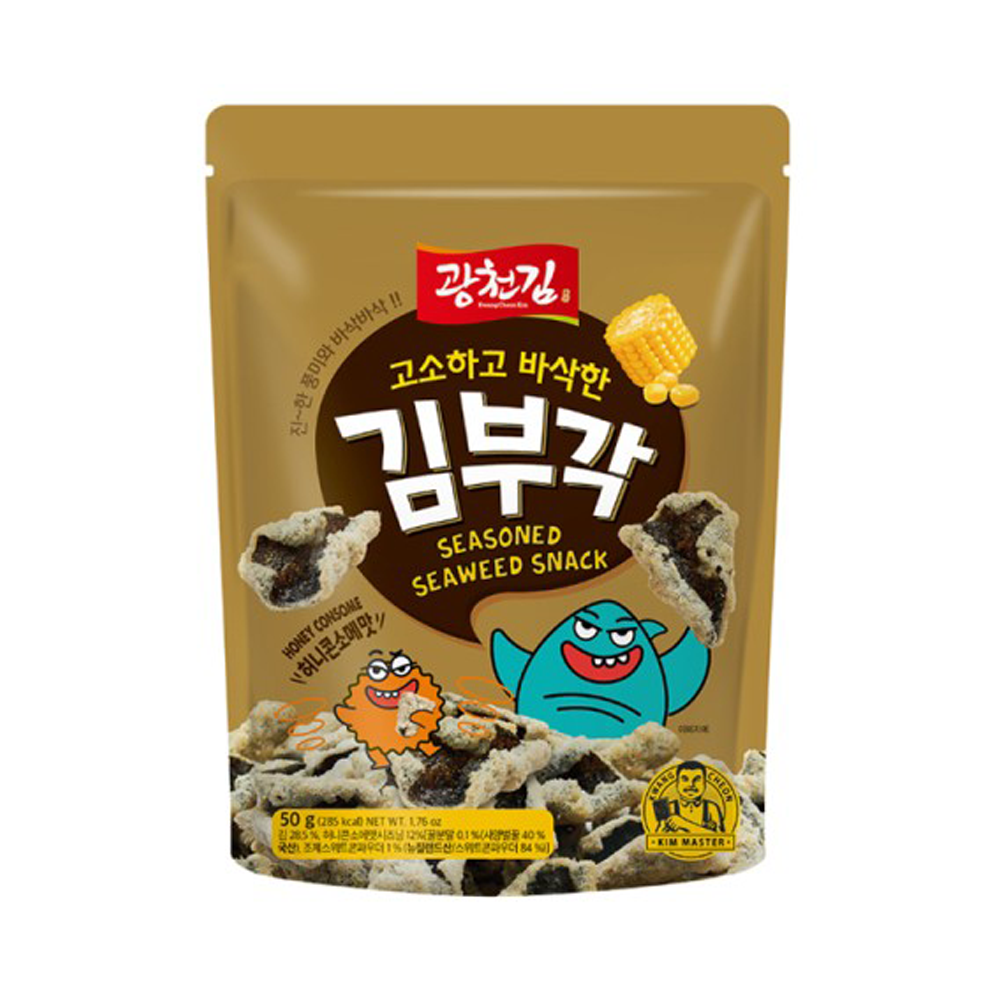 kwangcheonkim kwangcheonkim crispy seaweed chips honey consome 1.76 oz.