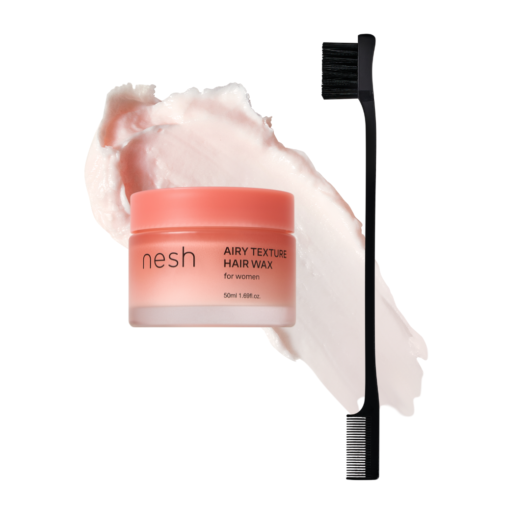 nesh nesh airy texture hair wax brush set 1.69 fl. oz.