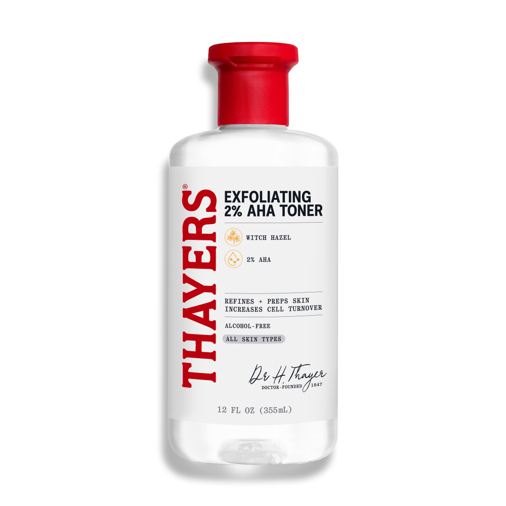 thayers thayers 2% aha facial toner glycolic lactic acids 12 fl. oz.