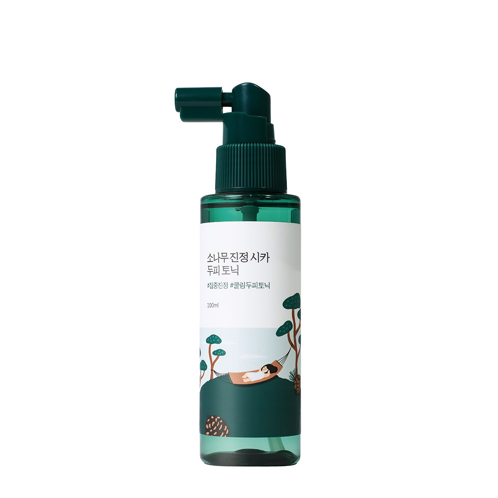 roundlab round lab pine calming cica scalp tonic 3.38 fl. oz.