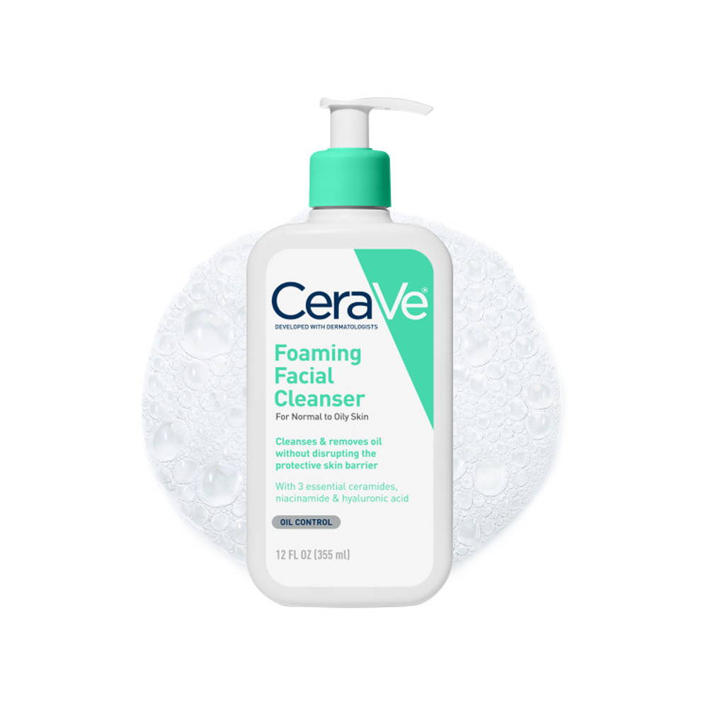 cerave cerave foaming facial cleanser 12 fl. oz.