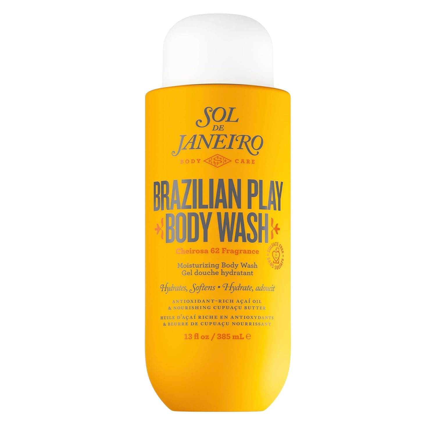 soldejaneiro sol de janeiro brazilian play moisturizing shower cream-gel 13 fl. oz.