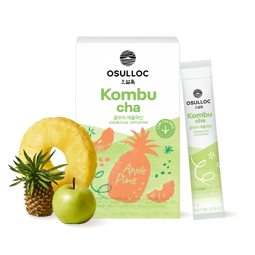 osulloc osulloc kombucha apple pine 0.18 oz. x 10ea