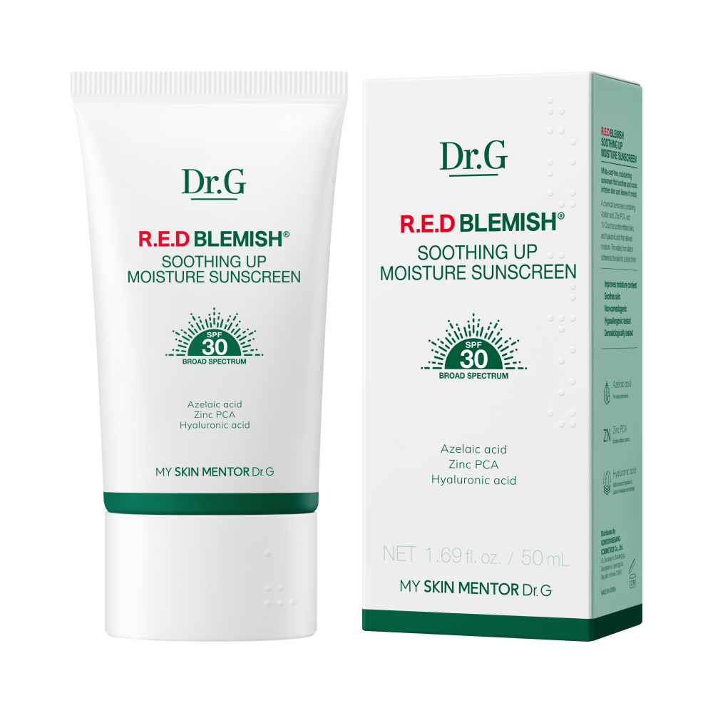 drg dr.g r.e.d blemish soothing up moisture sunscreen 1.69 fl. oz.