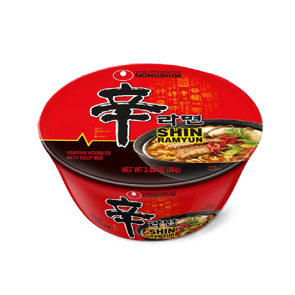 nongshim nongshim bowl noodle shin 3.03 oz.