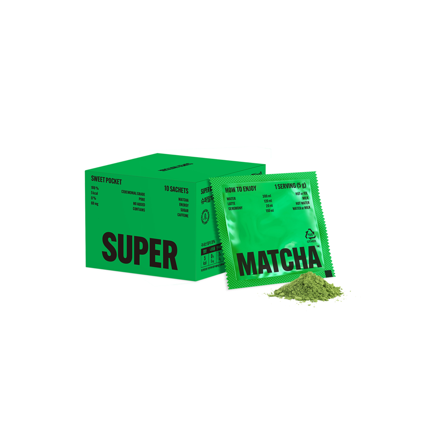 supermatcha super matcha sweet pocket 0.18 oz. x 10ea