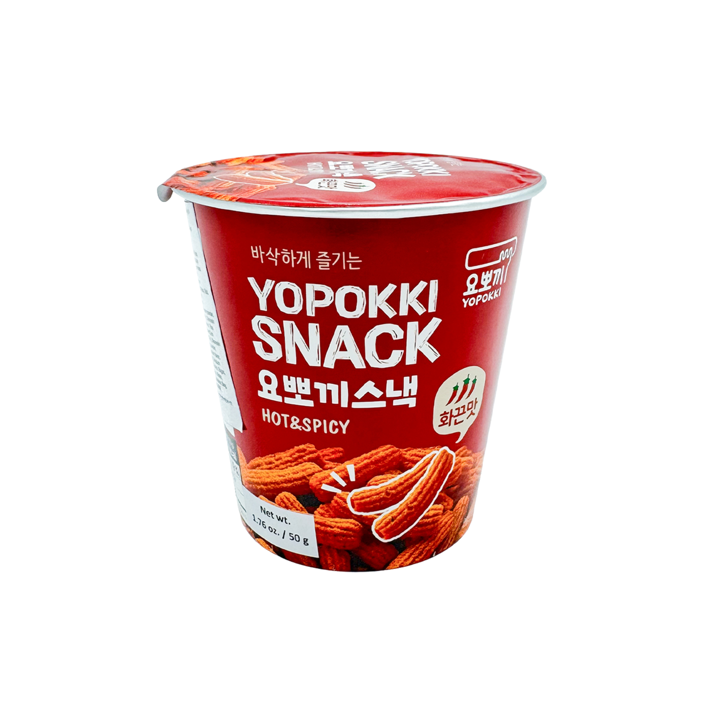 youngpoong youngpoong yopokki snack hot & spicy cup 1.8 oz.