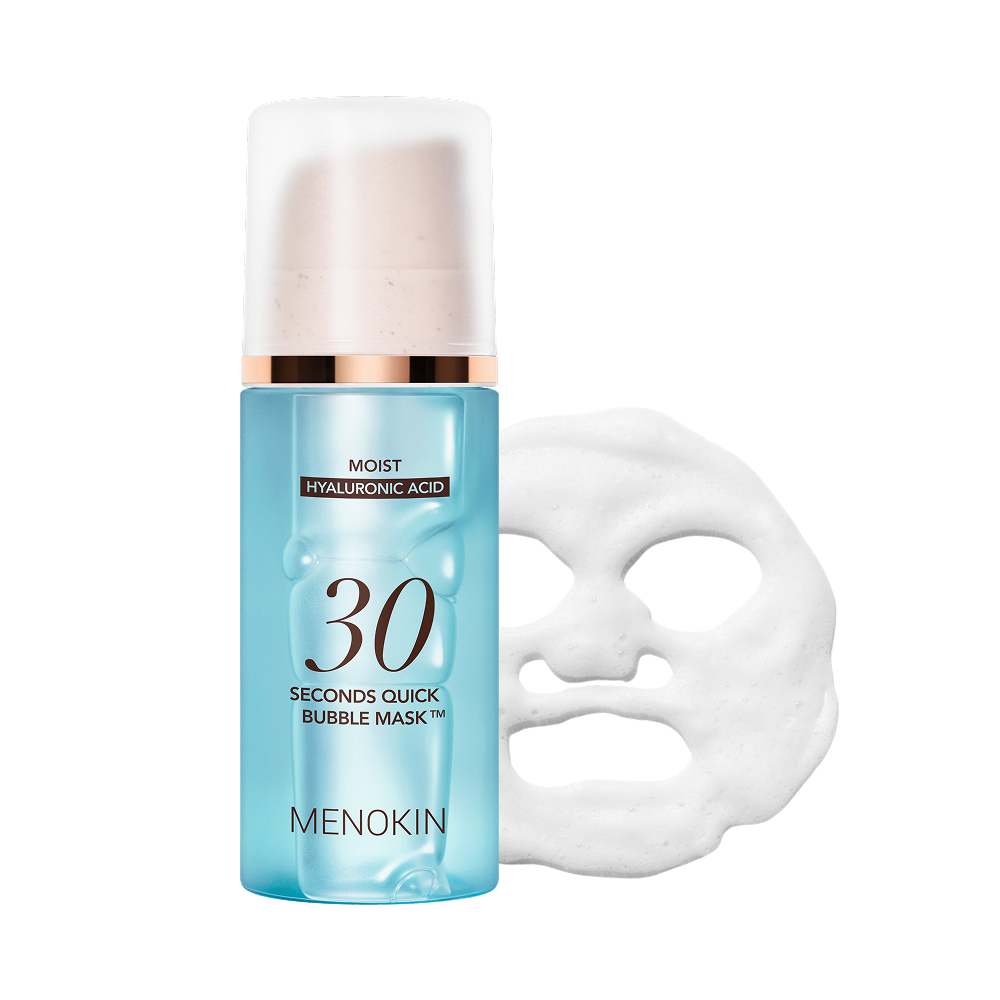 menokin menokin 30s quick bubble mask moist 3.21 fl. oz.