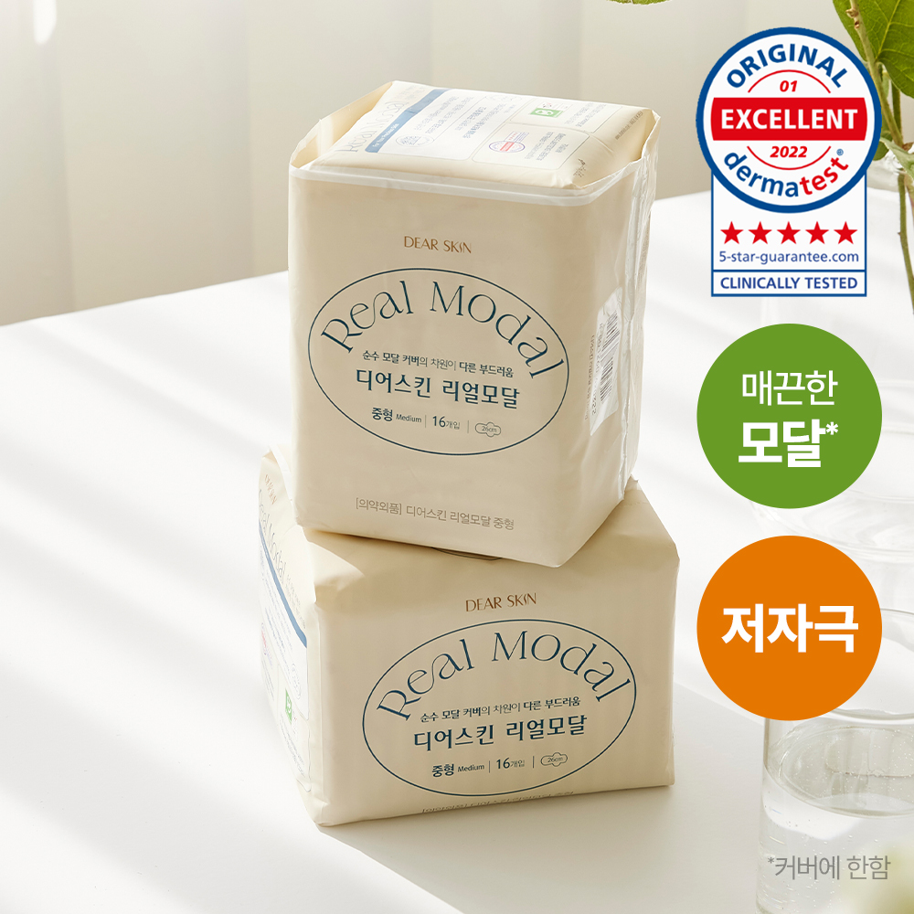 디어스킨 디어스킨 리얼모달 생리대 7종 택 1