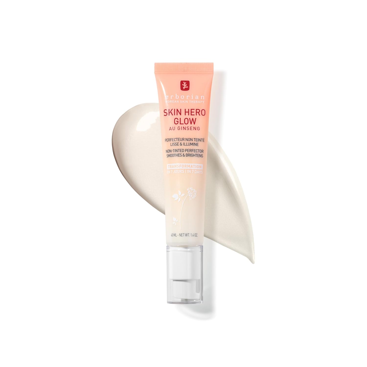 erborian erborian skin hero glow au ginseng non-tinted perfector 1.4 oz.