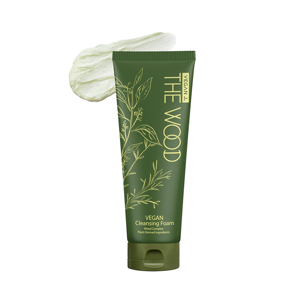 veganj vegan j. the wood vegan cleansing foam 3.38 fl. oz.