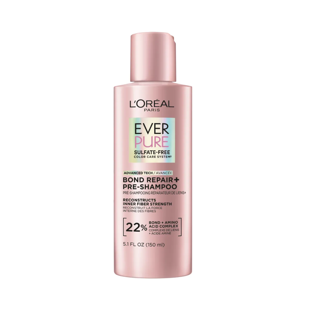 lorealparis l'oreal paris sulfate free bond repair+ pre-shampoo with amino acid complex, everpure, 5.1 fl. oz.
