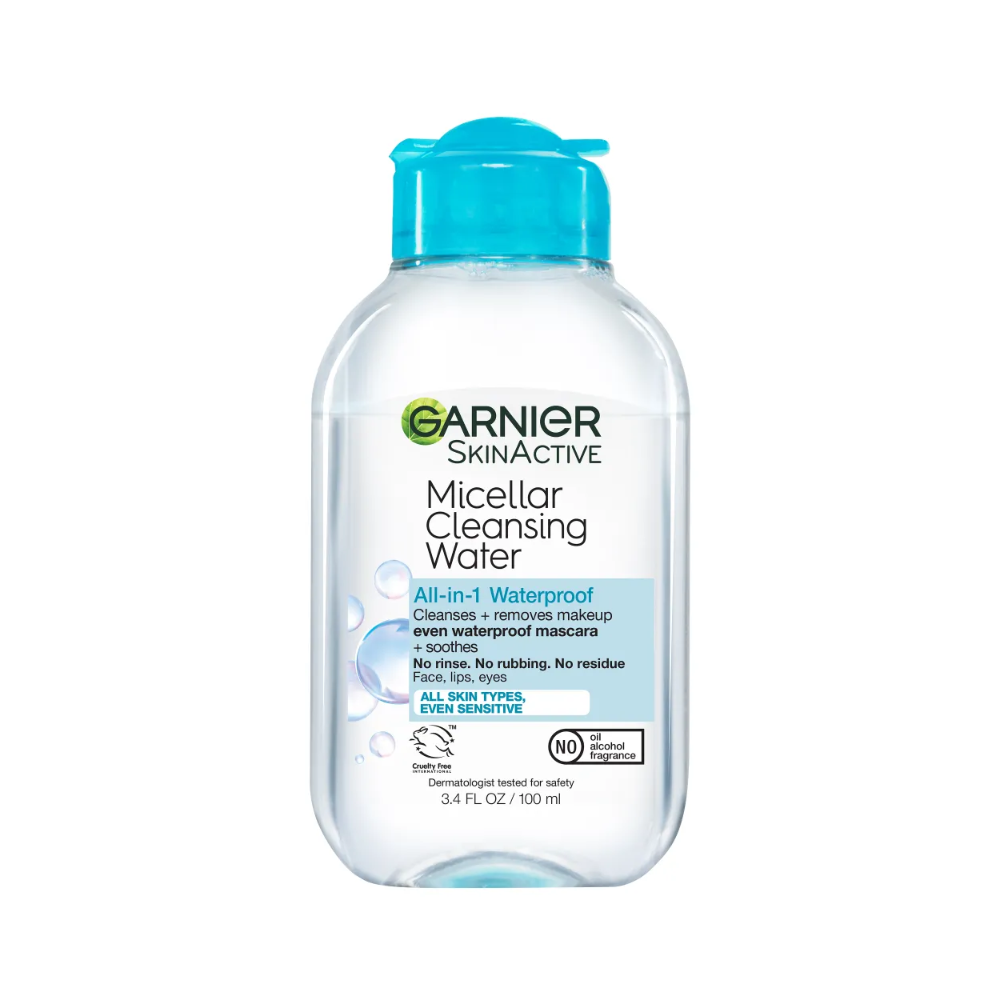 garnier garnier skinactive micellar cleansing water and waterproof makeup remover 3.4 fl. oz.