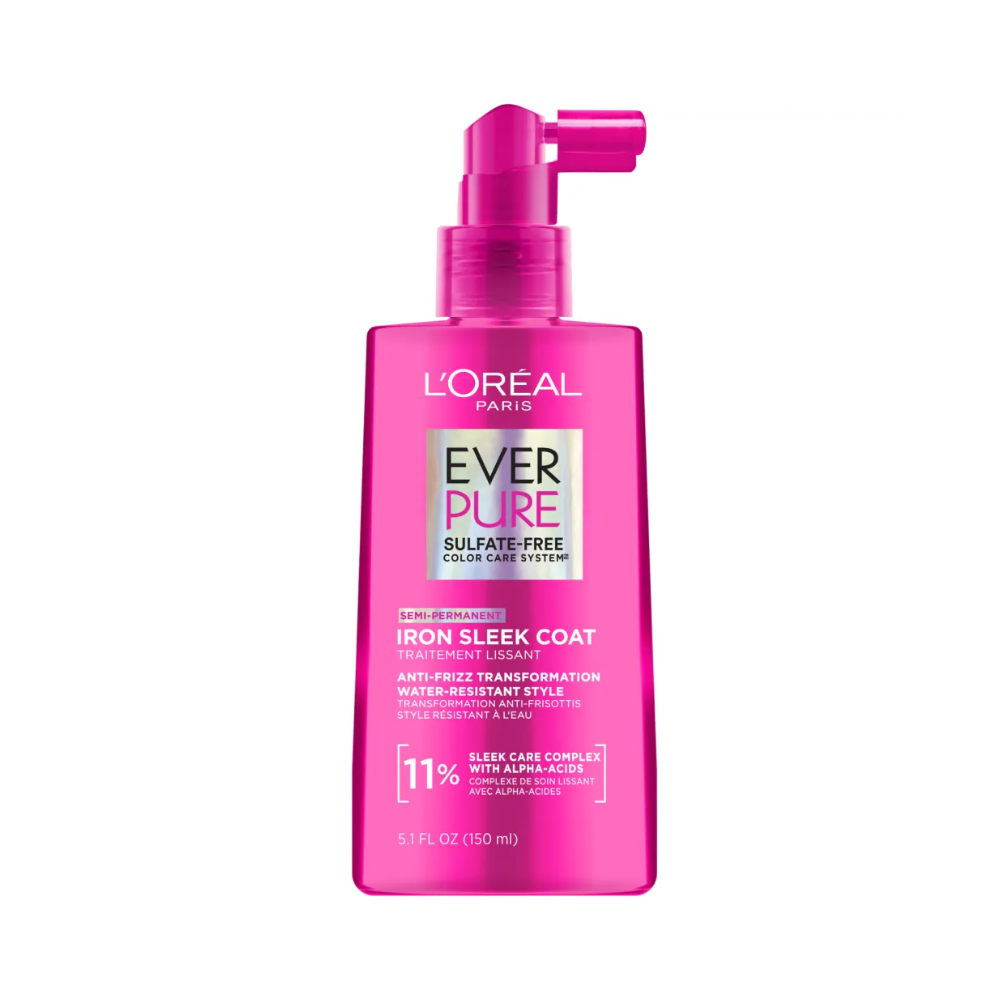 lorealparis l'oreal paris sulfate free iron sleek coat, everpure, 5.1 fl. oz.