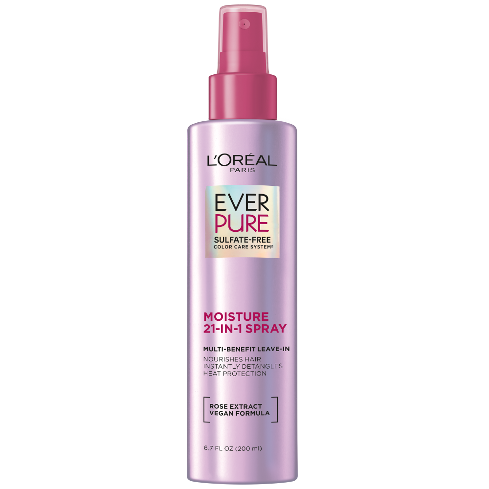 lorealparis l'oreal paris sulfate free moisture 21-in-1 leave-in conditioner for dry hair, everpure, 6.7 fl. oz.