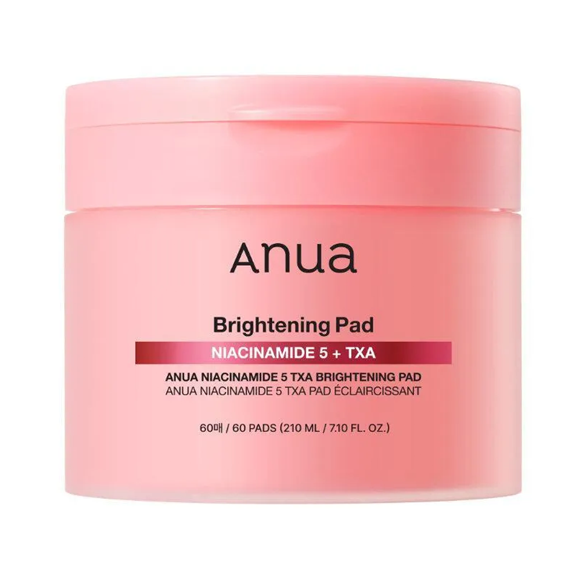 anua anua niacinamide 5 txa brightening pad 60ct 7.10 fl. oz.