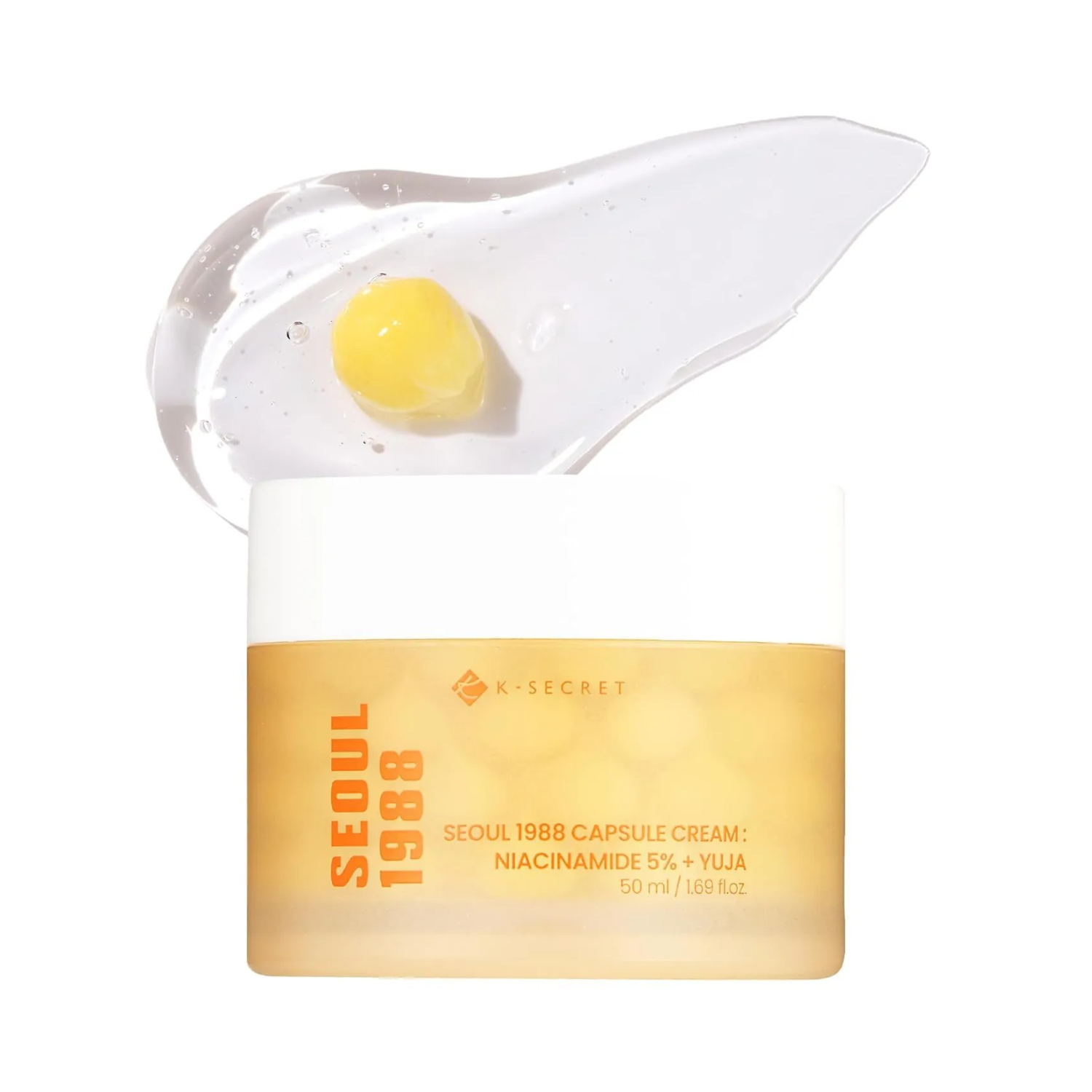 ksecret k-secret seoul 1988 capsule cream : niacinamide 5% + yuja 1.69 fl. oz.