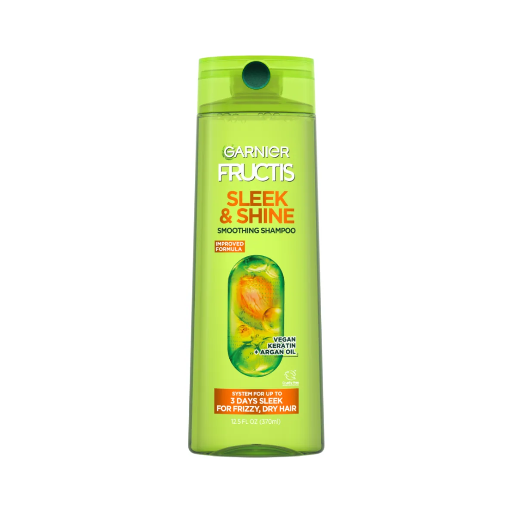 garnier garnier fructis sleek & shine smoothing shampoo for frizzy, dry hair 12.5 fl. oz.