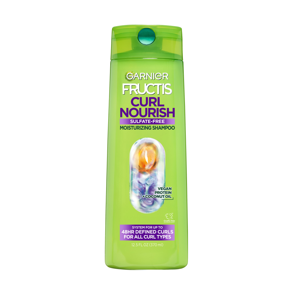 garnier garnier fructis curl nourish sulfate-free shampoo for all curl types 12.5 fl. oz.