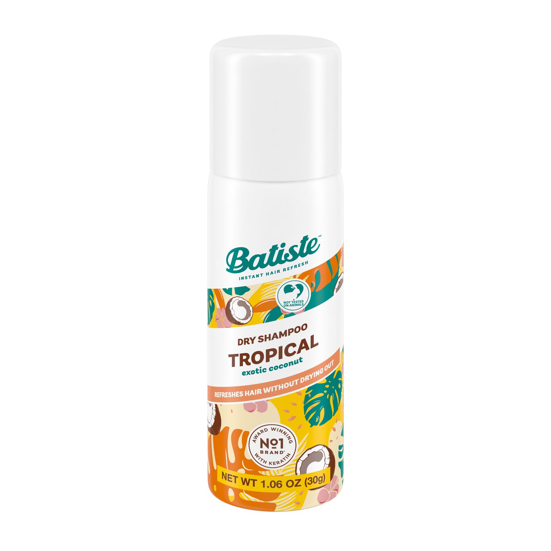 batiste batiste dry shampoo, tropical fragrance, mini 1.06 oz.