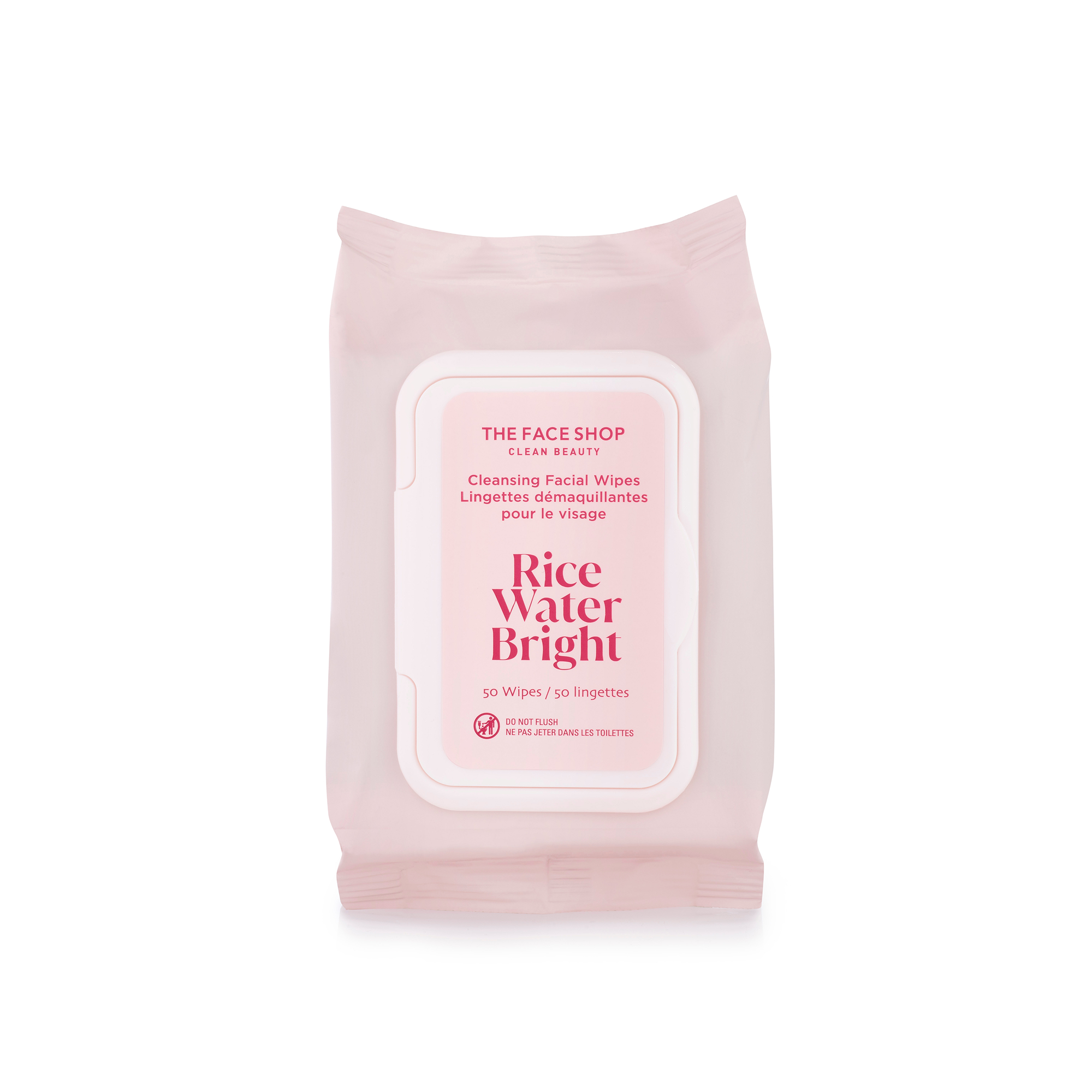 thefaceshop the face shop rice water bright cleansing wipes 6.13 oz. x 50ea