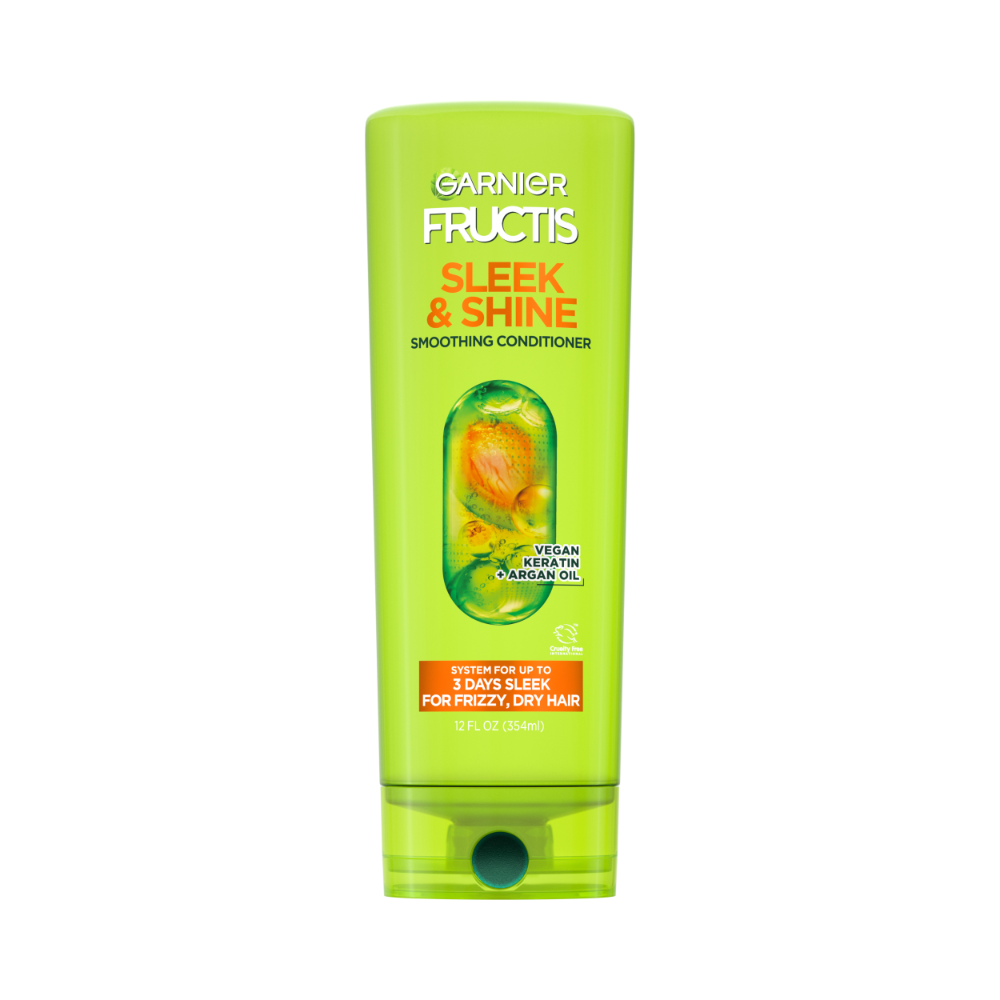 garnier garnier fructis sleek & shine smoothing conditioner for frizzy, dry hair 12 fl. oz.