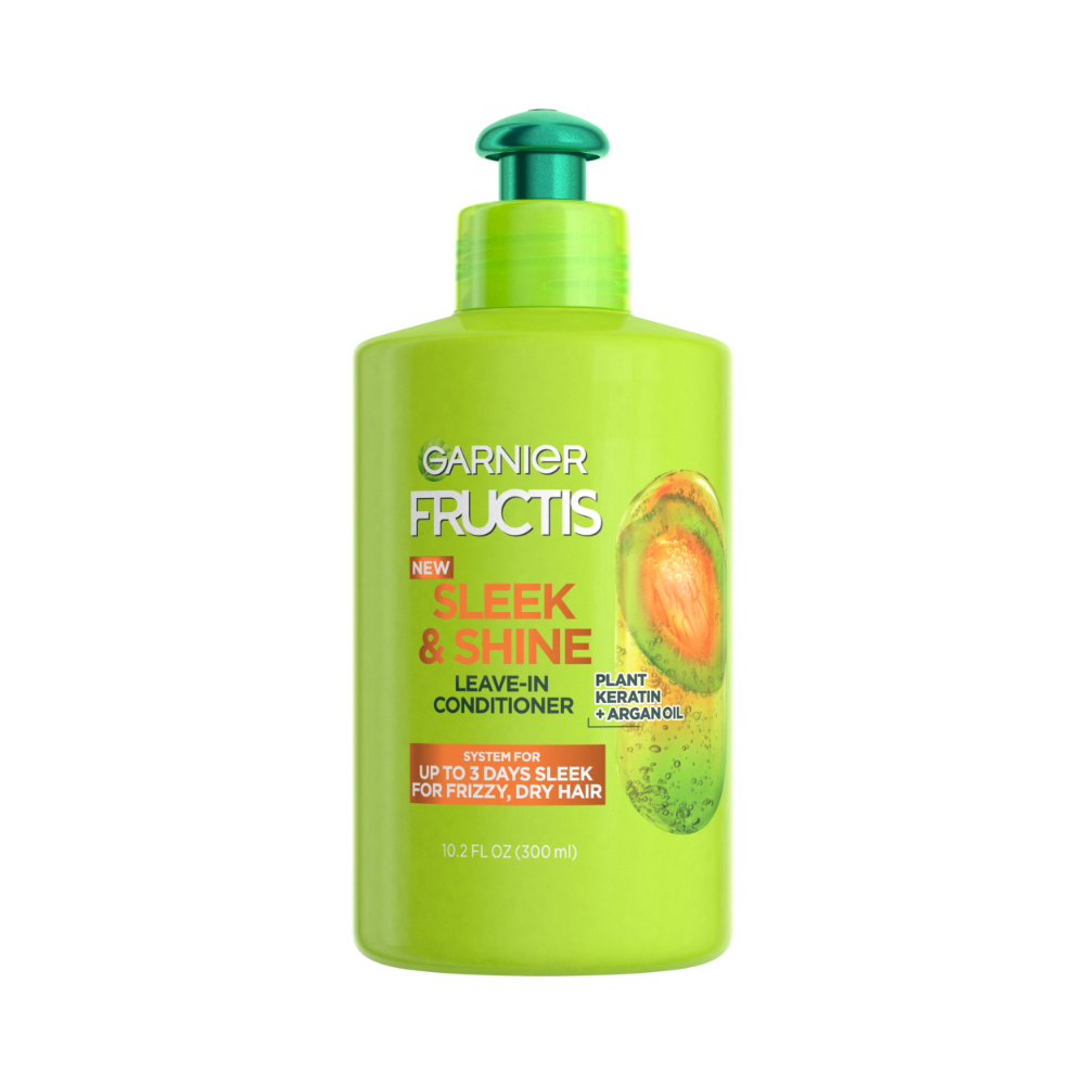 garnier garnier fructis sleek & shine intense smooth leave-in conditioner, 10.2 fl. oz.