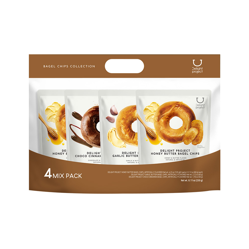 delightproject delight project bagle chips 4-variety collection 8.11 oz.