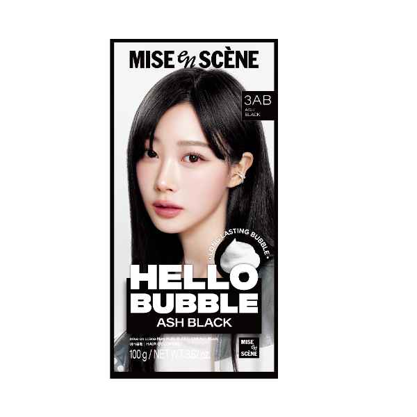 mise-en-scène mise-en-scène hello bubble 3ab ash black 3.52 oz.