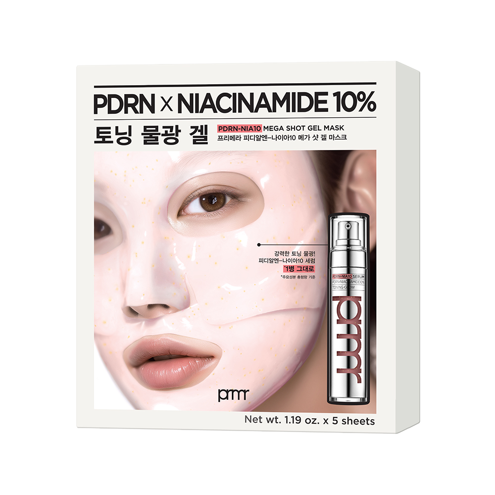 prmr prmr pdrn-nia10 mega shot gel mask 5ct 1.19 oz.