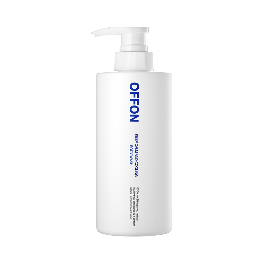 offon offon keep calm and cooling body wash 17.6 oz.