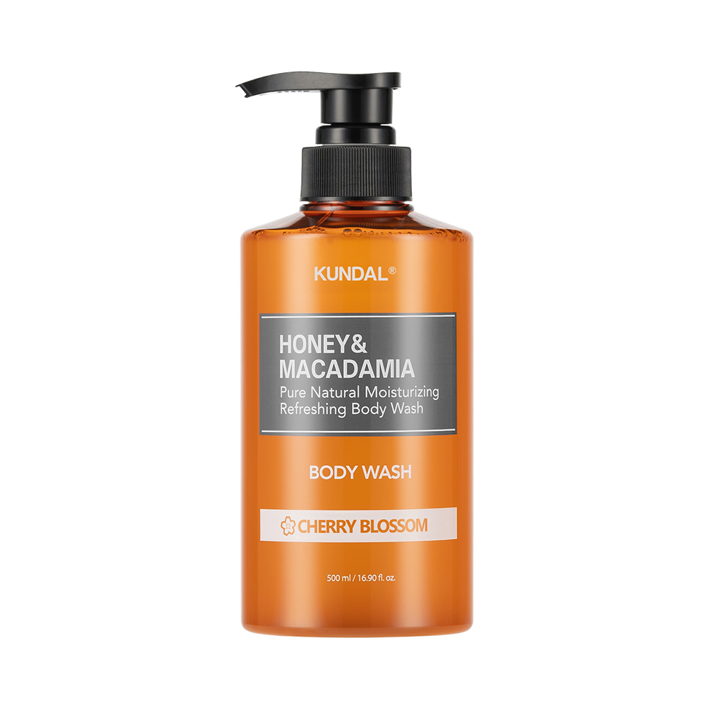 kundal kundal honey & macadamia pure body wash cherry blossom 16.9 fl. oz.