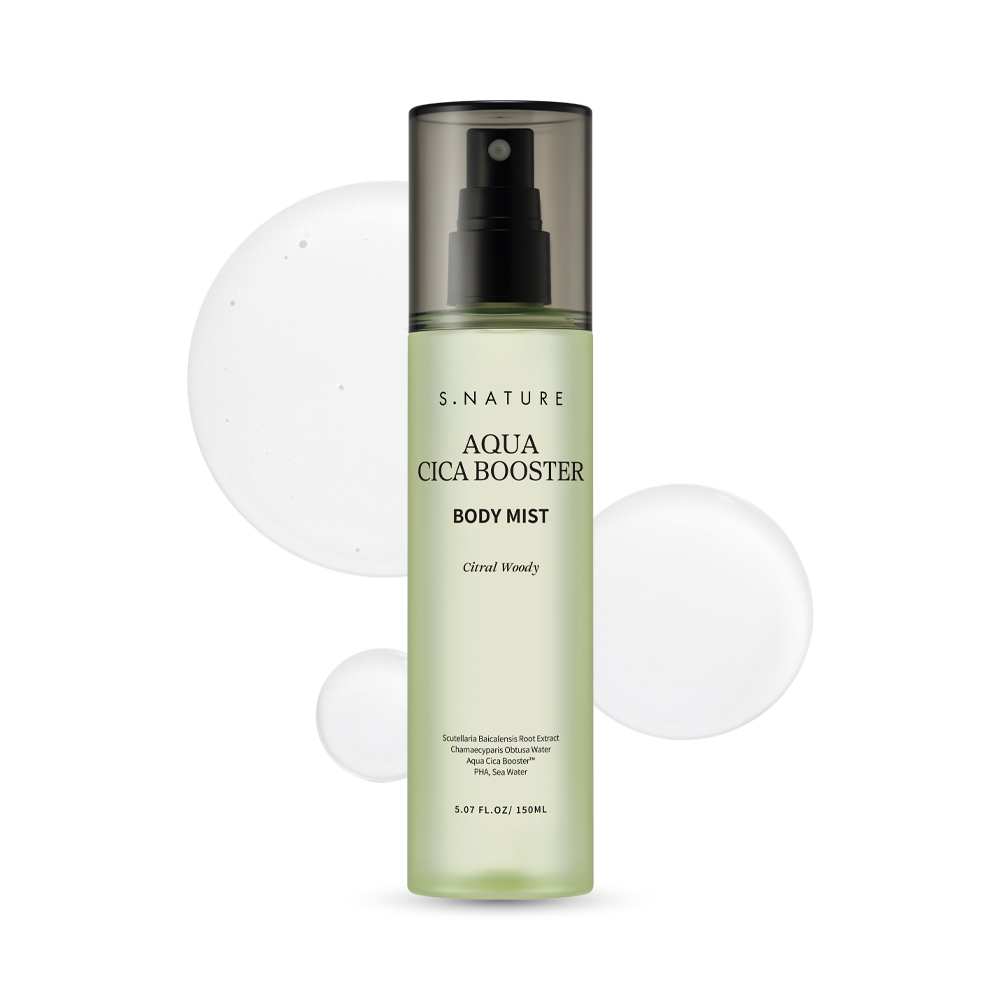 snature s.nature aqua cica booster body mist 5.07 fl. oz.