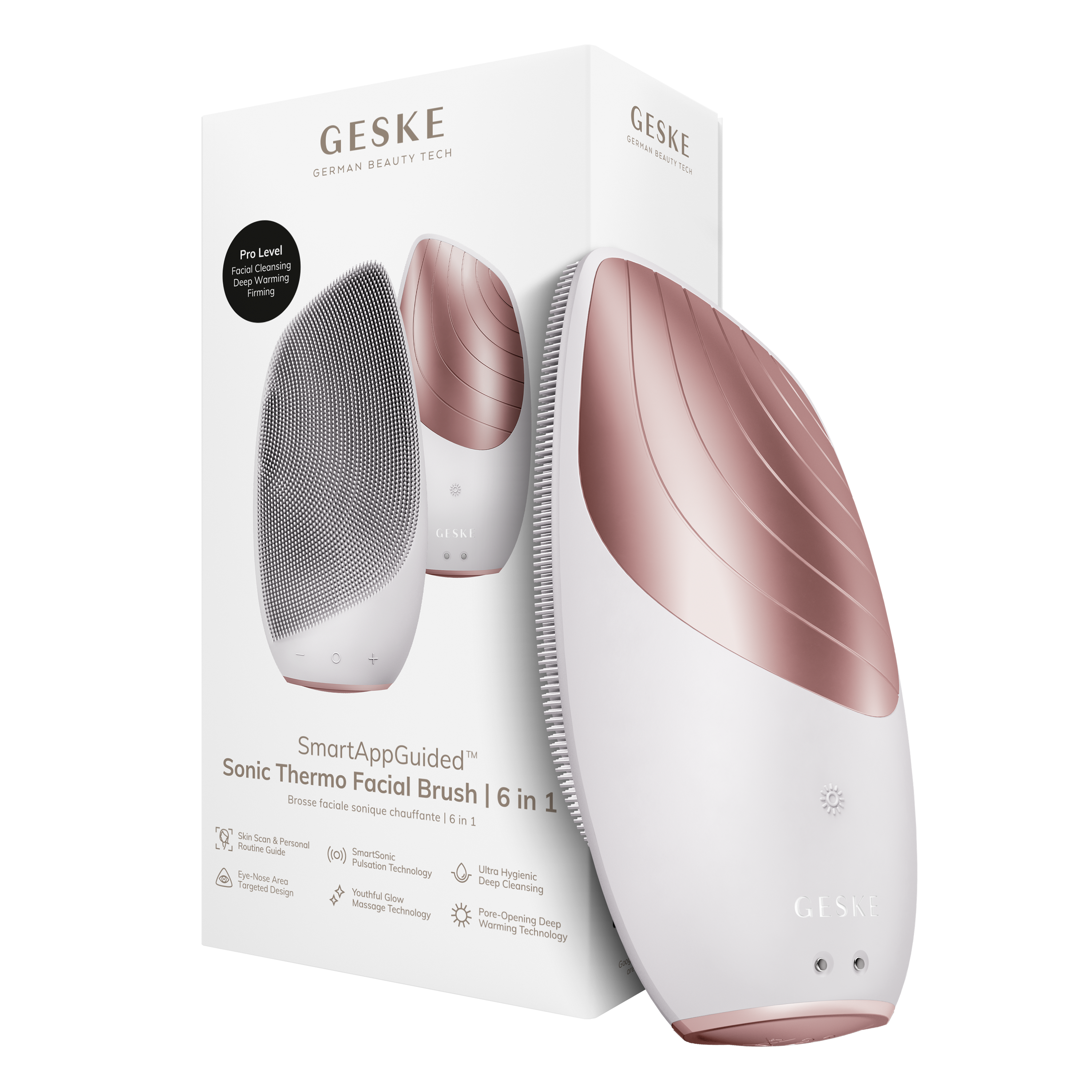 geske geske sonic thermo cleansing brush 6-in-1 starlight