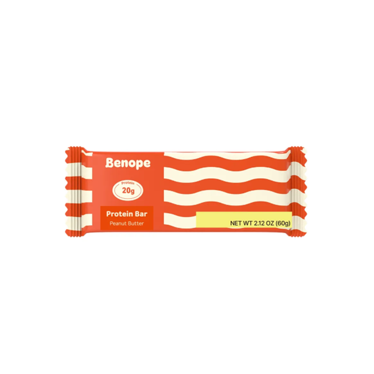 benope benope protein bar peanut butter 2.12 oz.