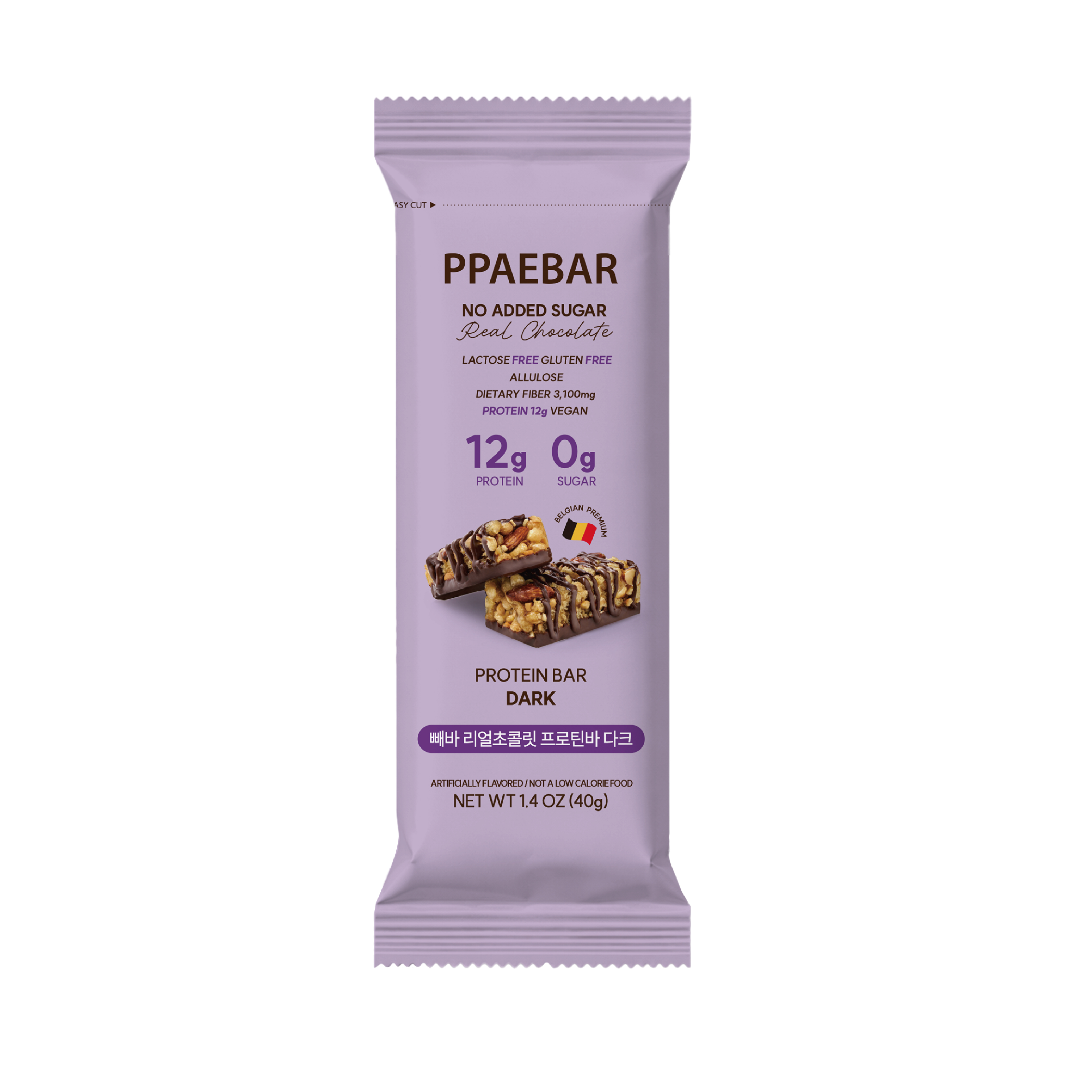 ppaebar ppaebar real chocolate protein bar 1.4 oz.