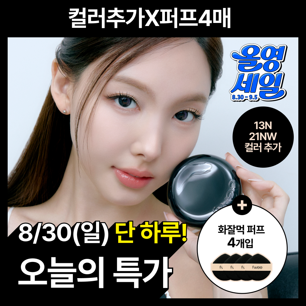 퓌 퓌 올데이 커버 블랙 쿠션