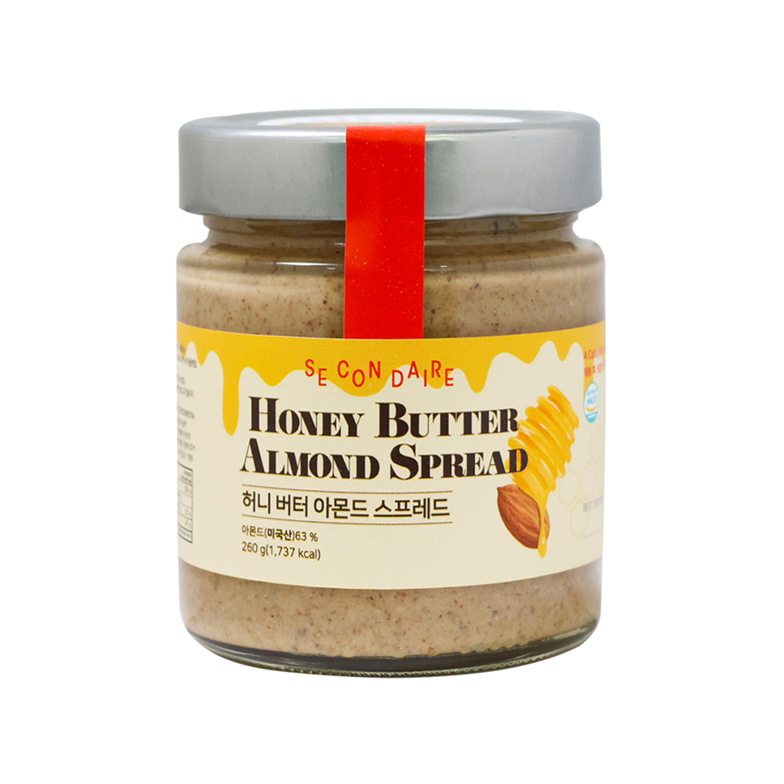 secondaire secondaire honey butter almond spread 9.17 oz.