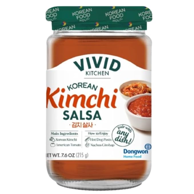 vividkitchen vivid kitchen kimchi salsa sauce 7.6 oz.