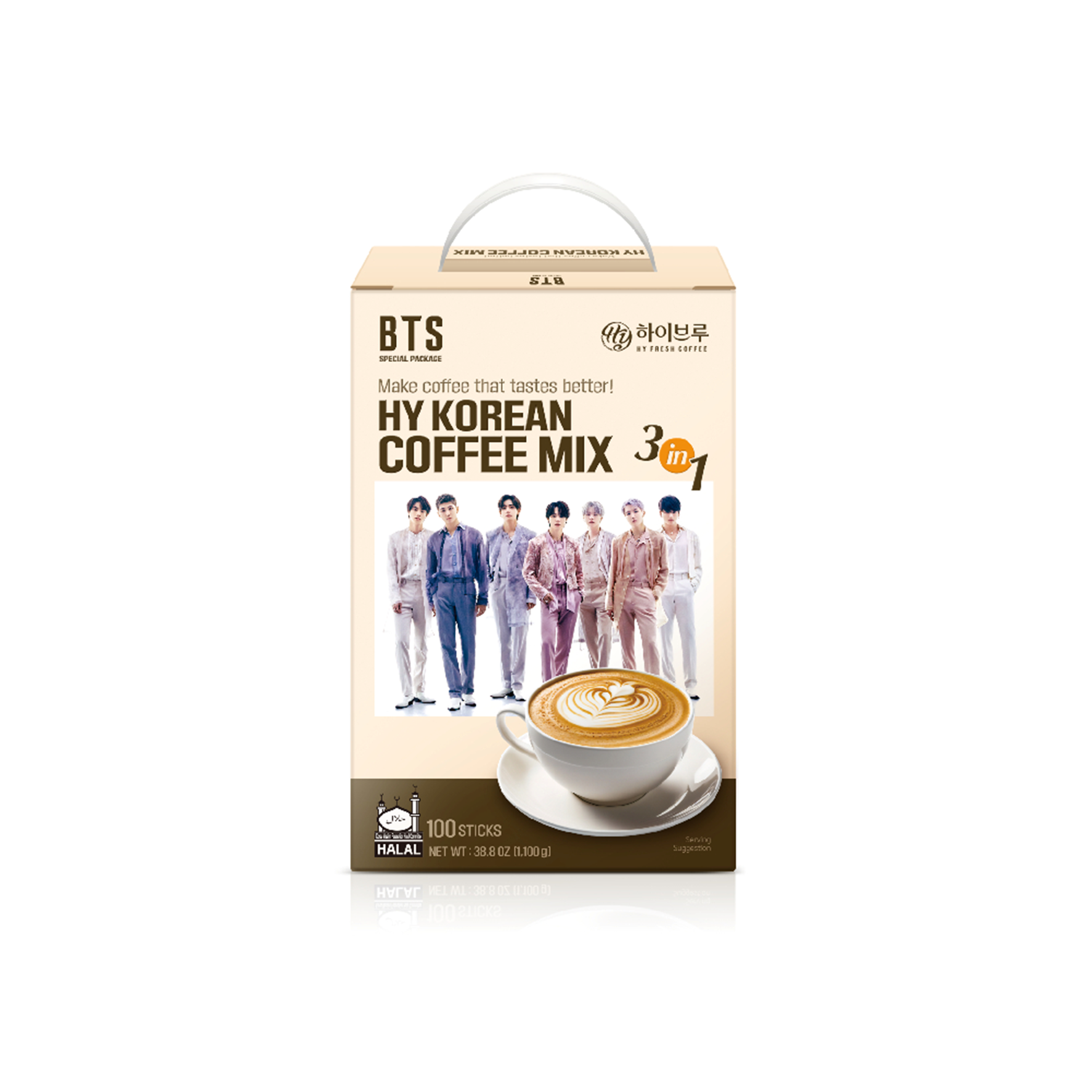 hy hy korean coffee mix 0.39 oz. x 100ea