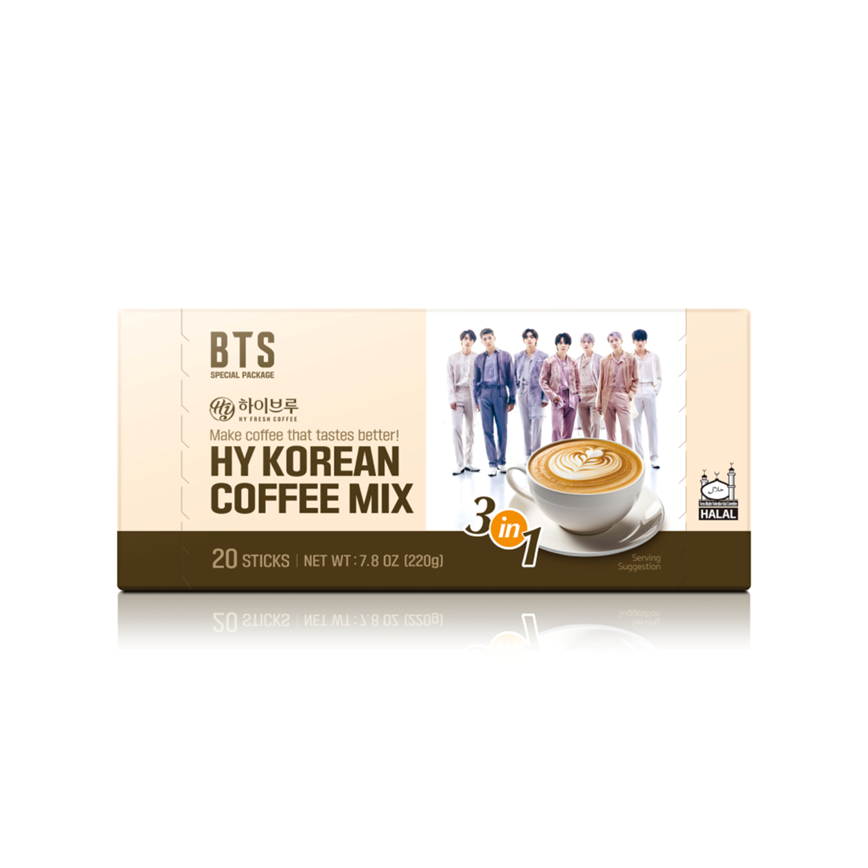 hy hy korean coffee mix 0.39 oz. x 20ea