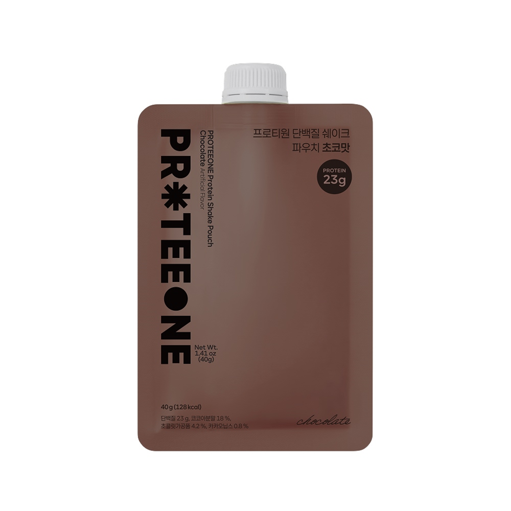 proteeone proteeone protein shake pouch chocolate 1.41 oz.