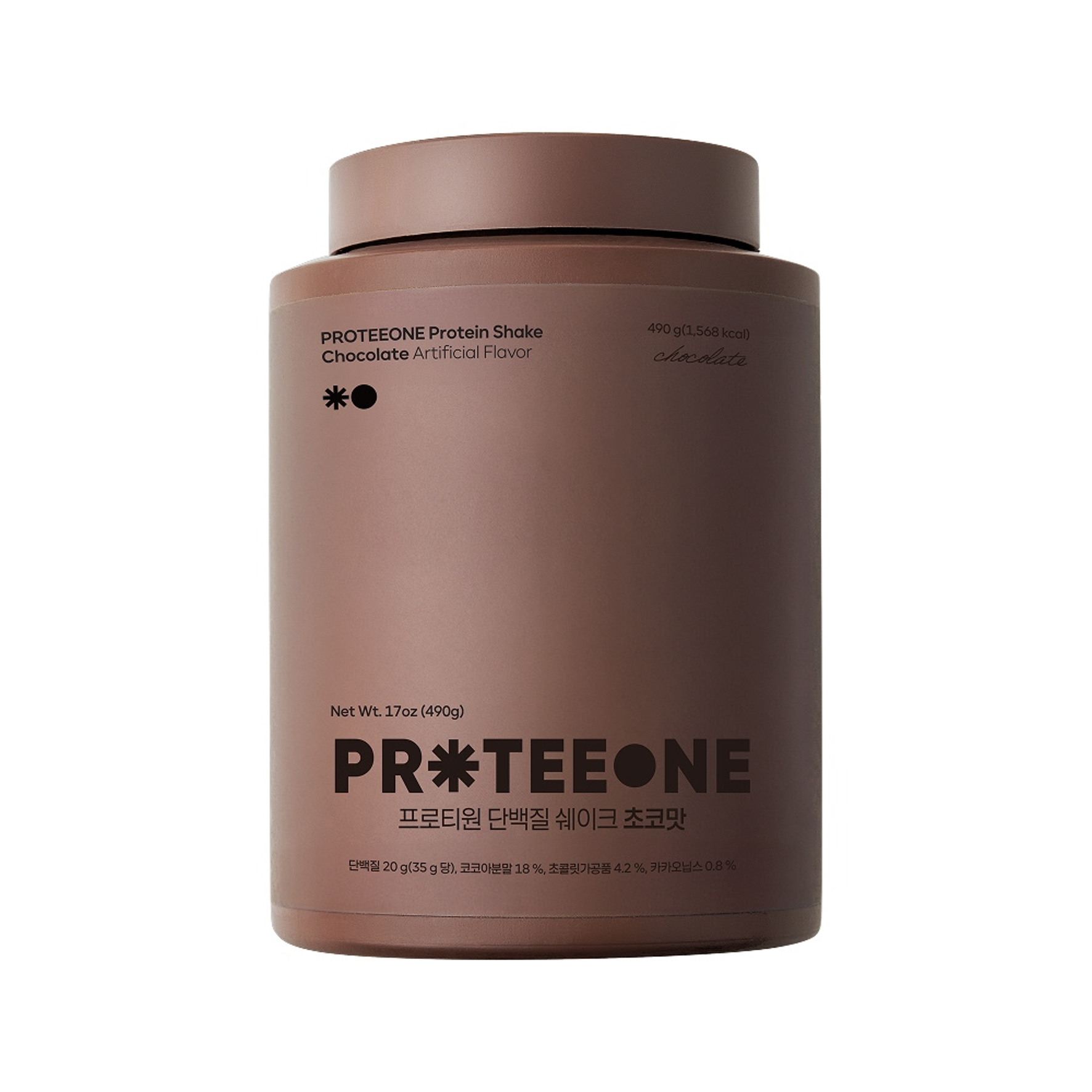 proteeone proteeone protein shake chocolate 17 oz.