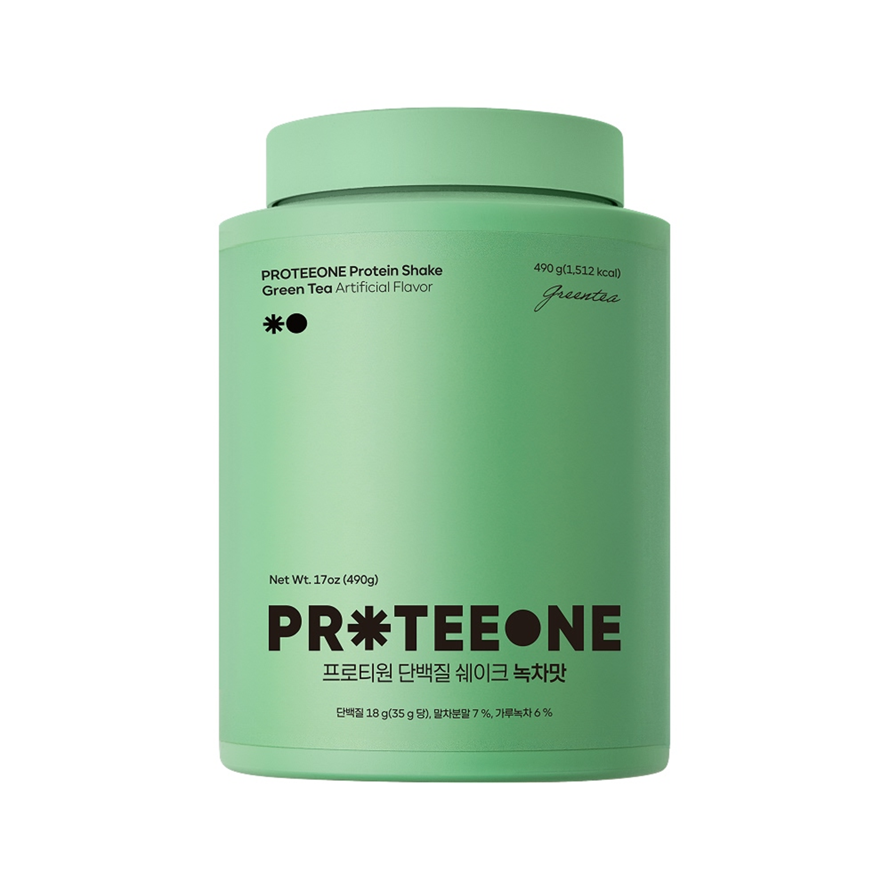 proteeone proteeone protein shake green tea 17 oz.