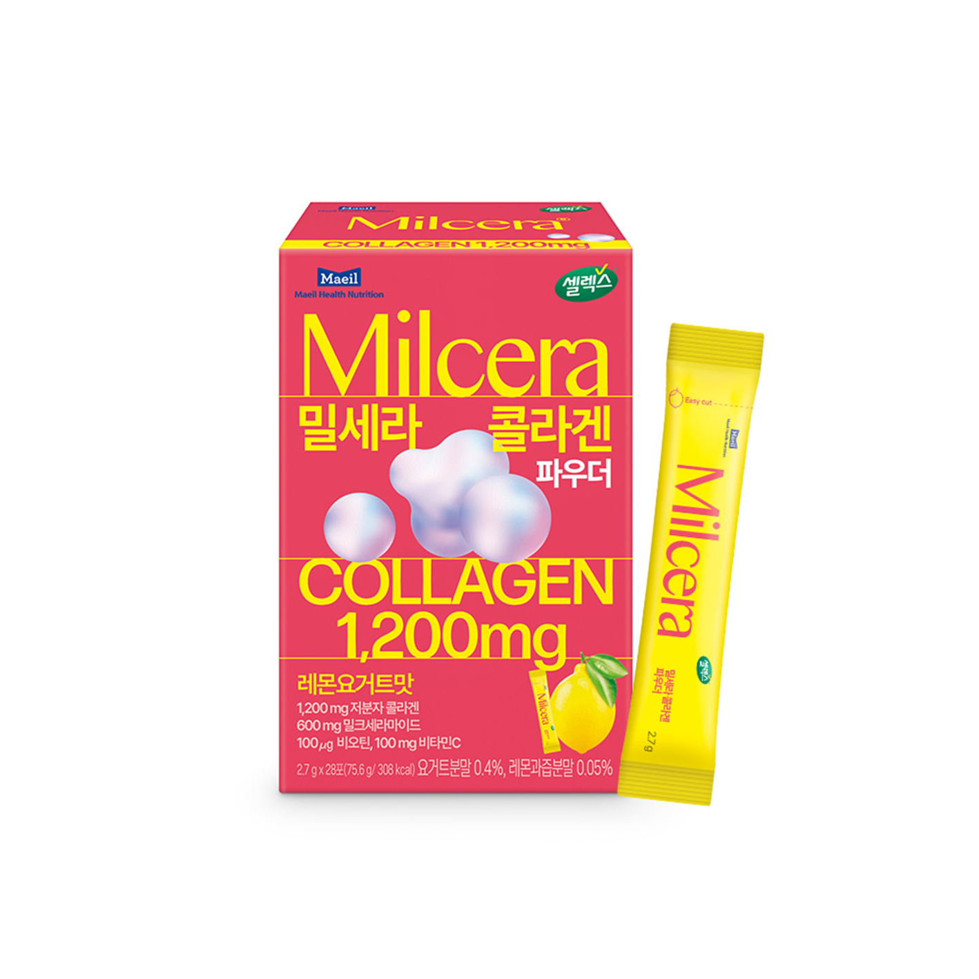 selex selex milcera collagen powder sticks 0.09 oz. x 28ea