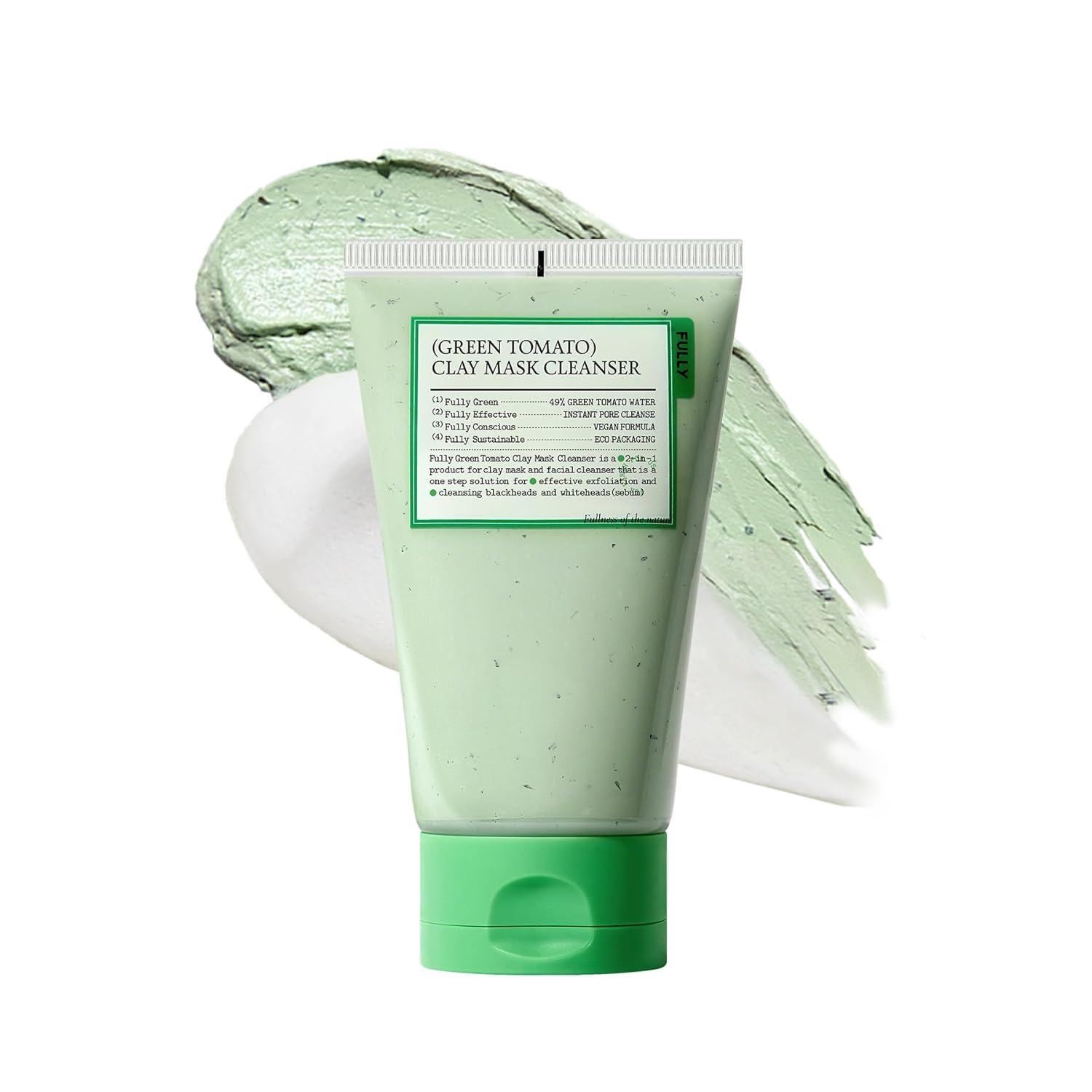 fully fully green tomato clay mask cleanser 4.05 fl. oz.