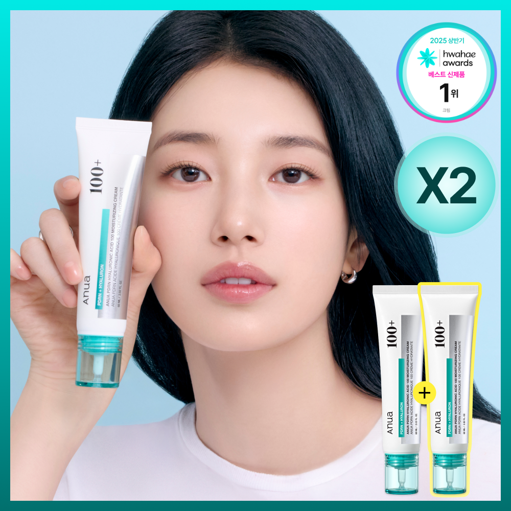 아누아 아누아 피디알엔 히알루론산 100 수분 크림 2입