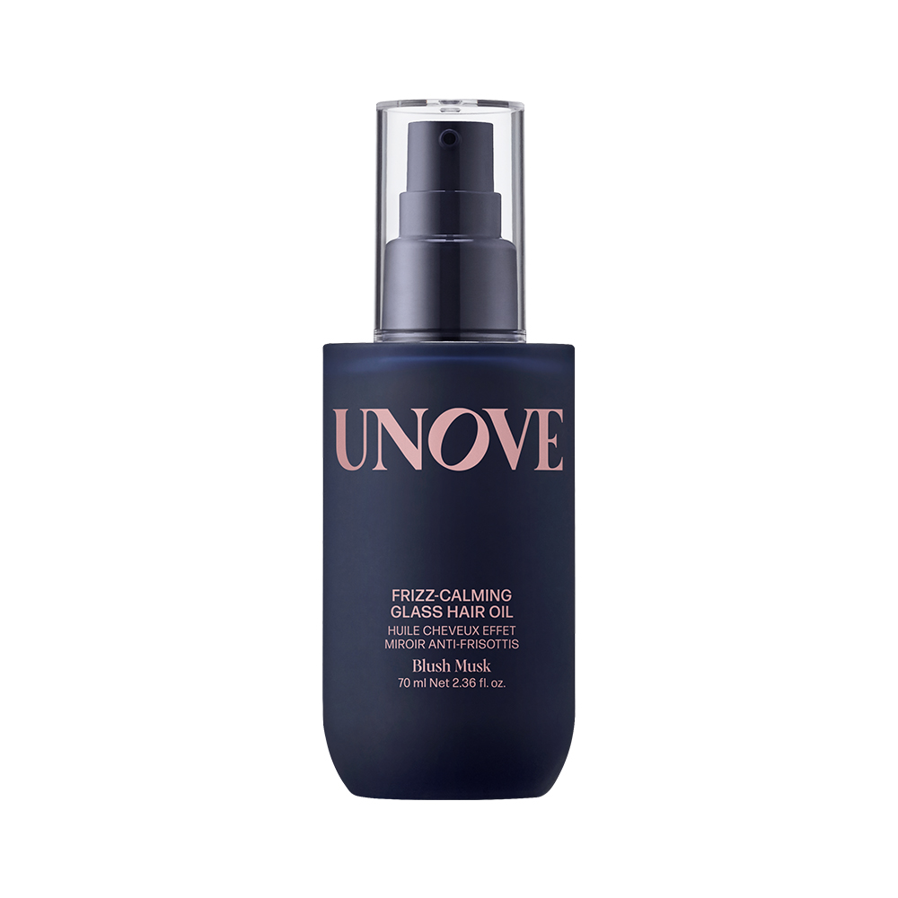 unove unove frizz-calming glass hair oil blush musk 2.36 fl. oz.