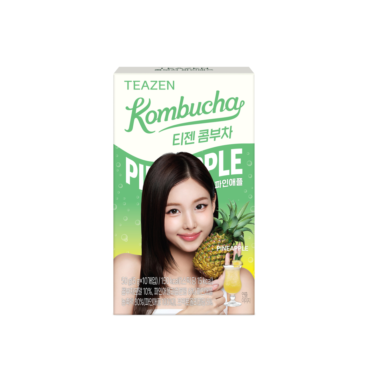 teazen teazen kombucha pineapple 0.18 oz. x 10ea