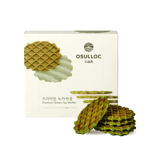 osulloc osulloc premium green tea waffle 0.32 oz. x 8ea